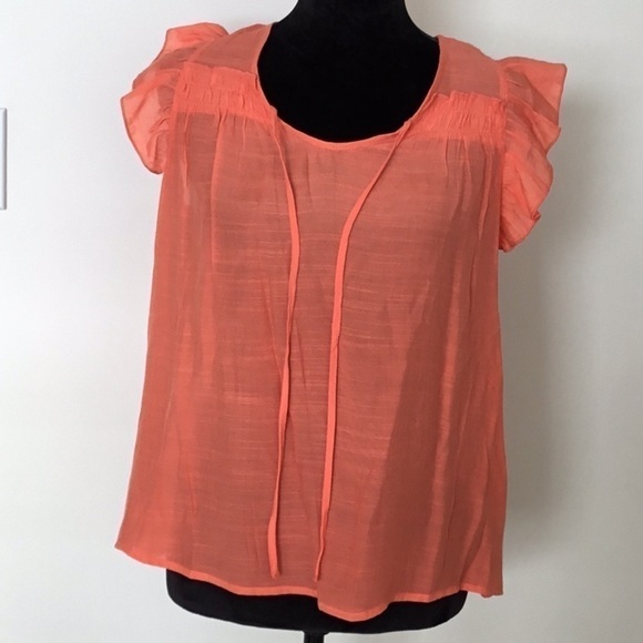 Nanette Lepore Tops - ☀️NWT☀️ Coral Colored Blouse, Size Small For Women